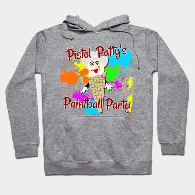 Pistol Patty's Paintball Party Hoodie by Xanaduriffic